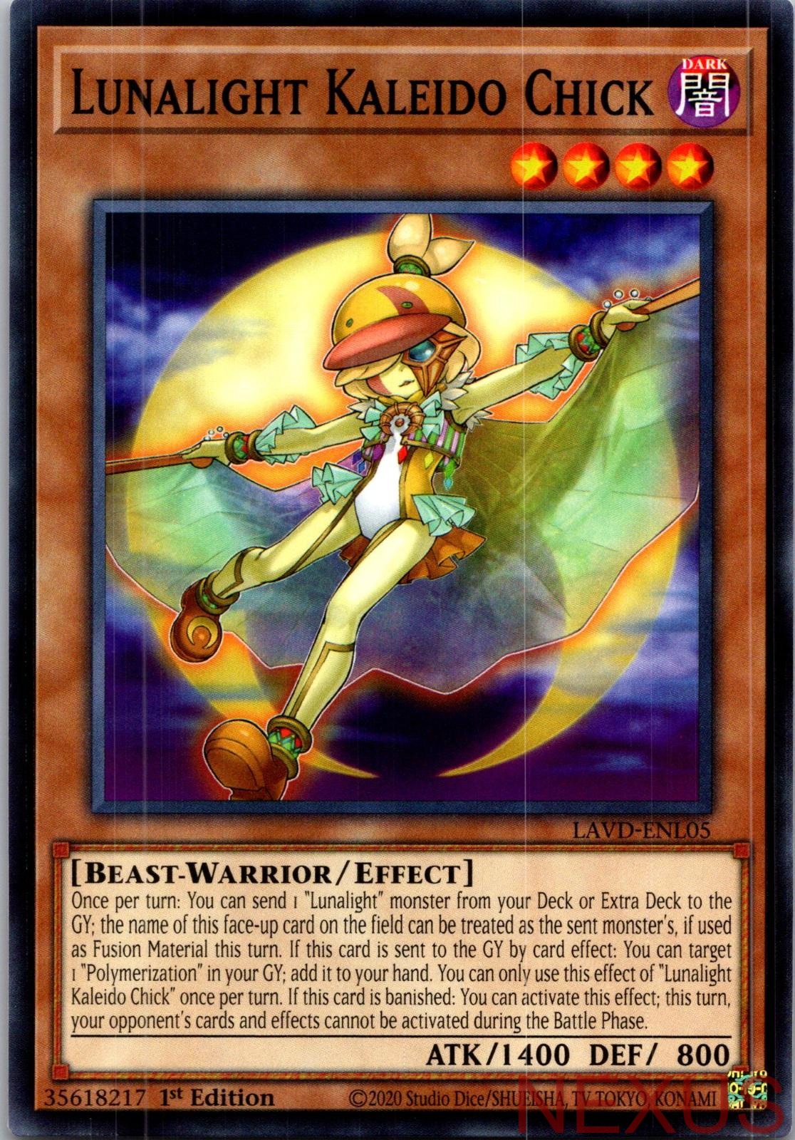 Lunalight Kaleido Chick LAVD-ENL05 Common / Short Print 1st Edition Near Mint