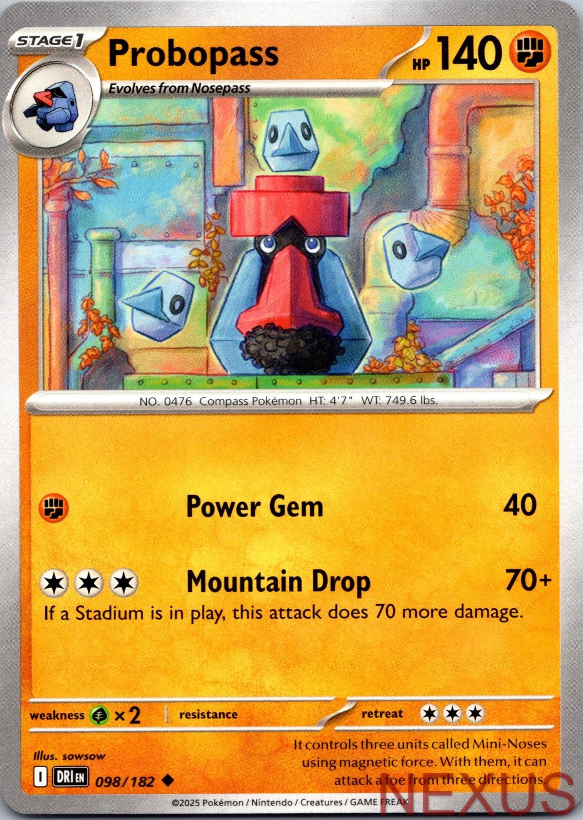 Probopass 098/182 Uncommon Near Mint