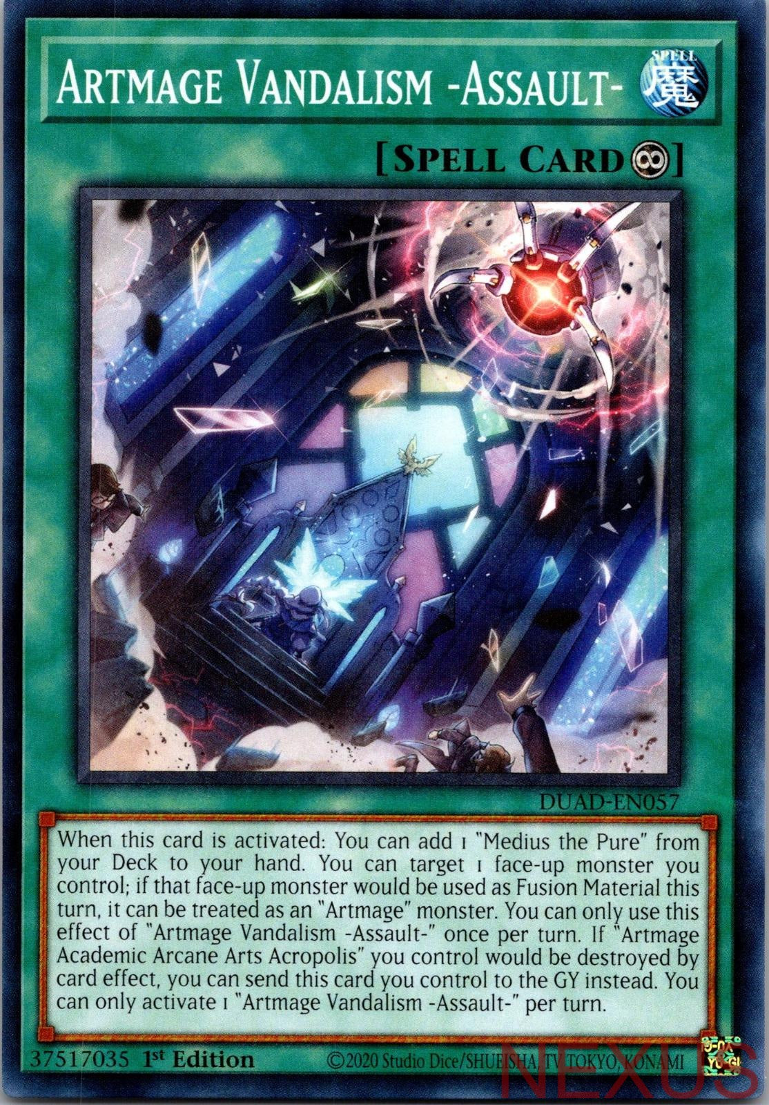 Artmage Vandalism -Assault- DUAD-EN057 Common 1st Edition Near Mint