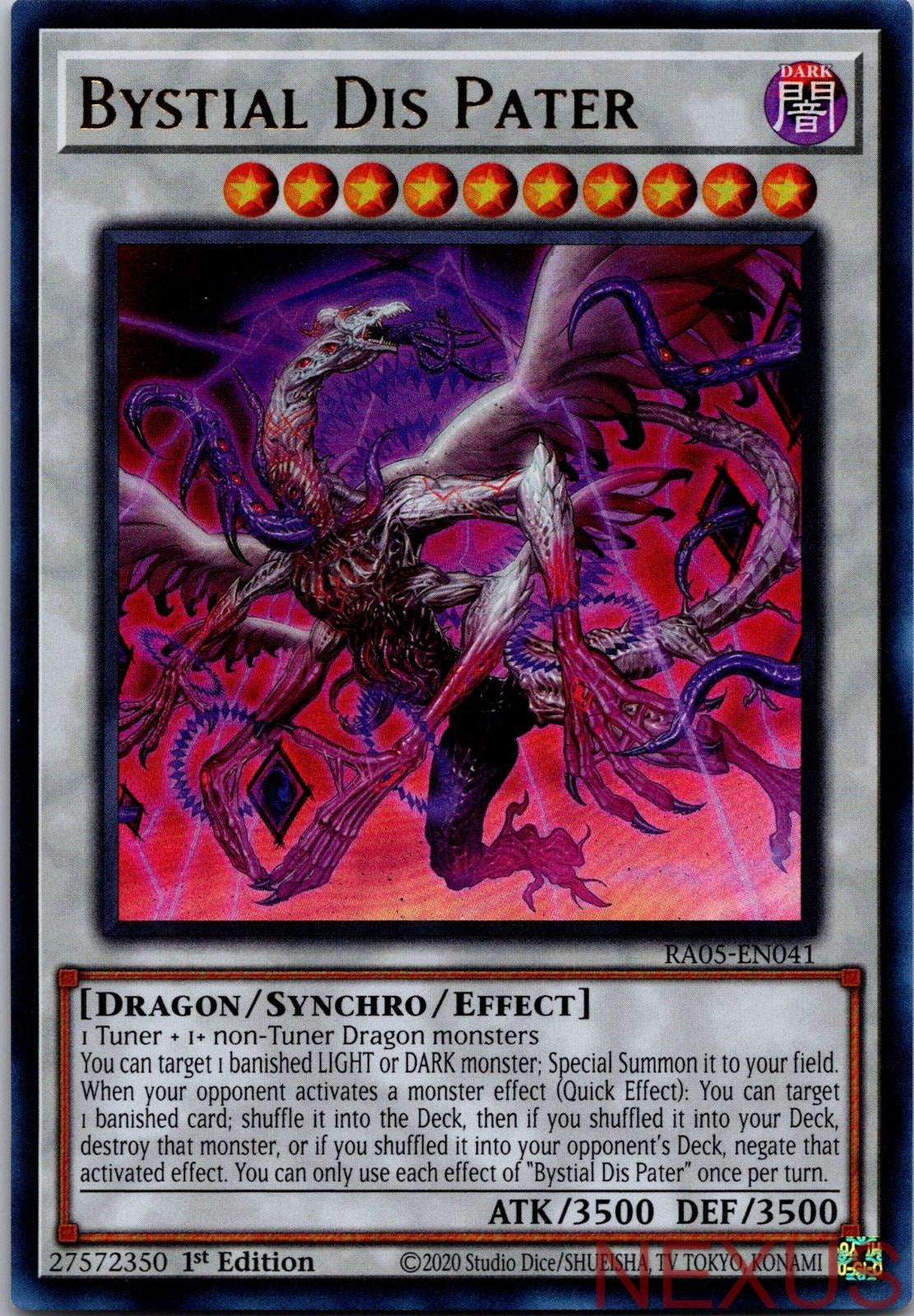 Bystial Dis Pater (Ultra Rare) RA05-EN041 Ultra Rare 1st Edition Near Mint