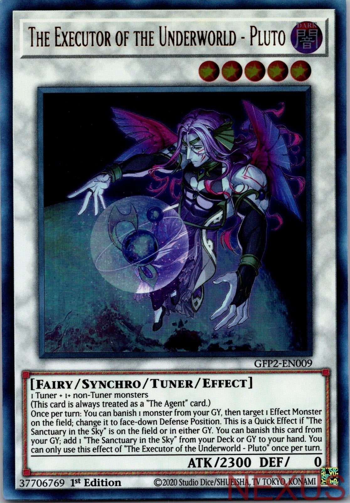 The Executor of the Underworld - Pluto GFP2-EN009 Ultra Rare 1st Edition NM