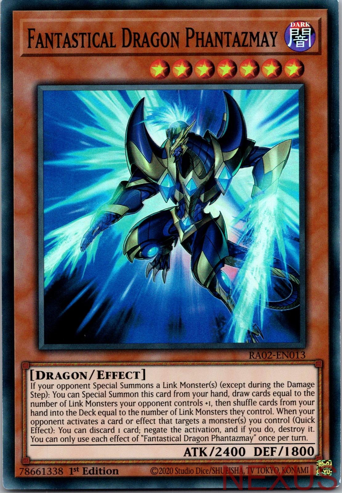 Fantastical Dragon Phantazmay (Alternate Art) RA02-EN013 1st Edition NM