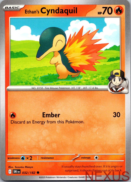 Ethan's Cyndaquil 032/182 Common Near Mint