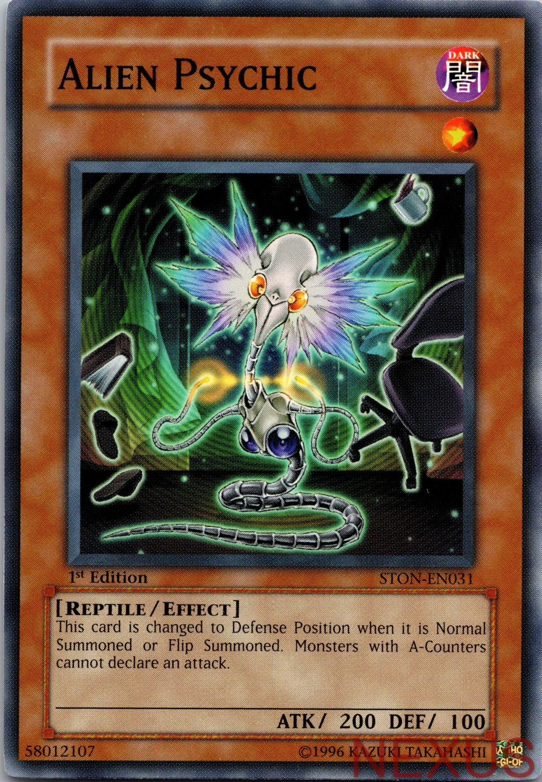 Alien Psychic STON-EN031 Common 1st Edition Lightly Played