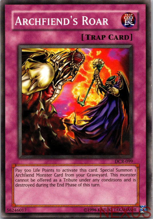 Archfiend's Roar DCR-099 Common Dark Crisis Yu-Gi-Oh Unlimited Near Mint