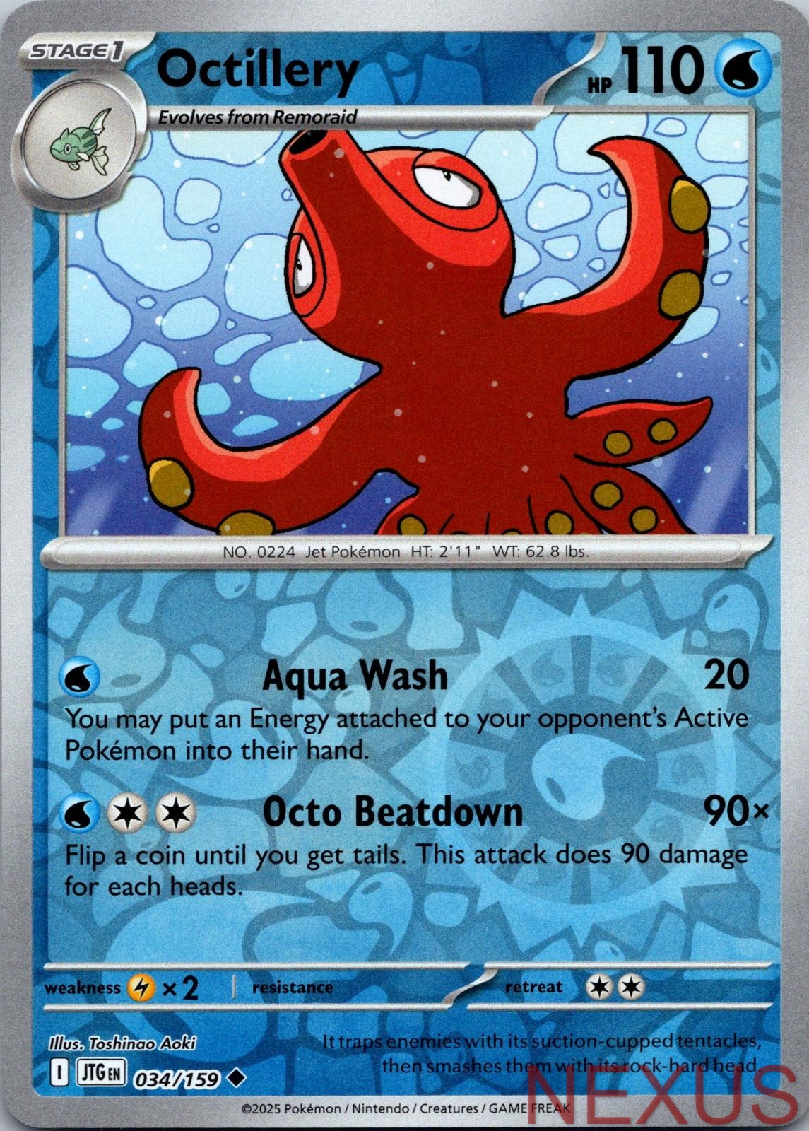 Octillery 034/159 Uncommon Reverse Holo Near Mint