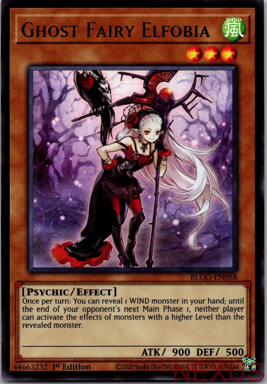 Ghost Fairy Elfobia BLGG-EN058 Ultra Rare 1st Edition Near Mint
