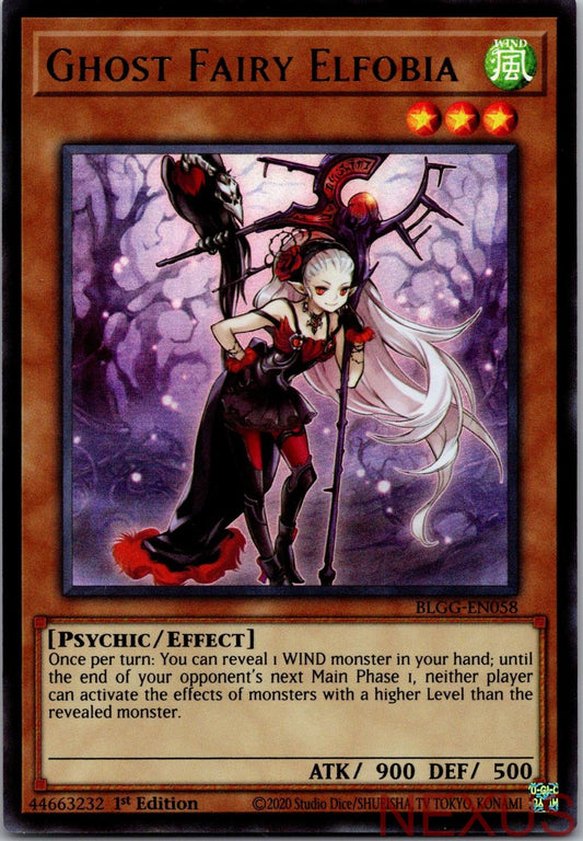 Ghost Fairy Elfobia BLGG-EN058 Ultra Rare 1st Edition Near Mint