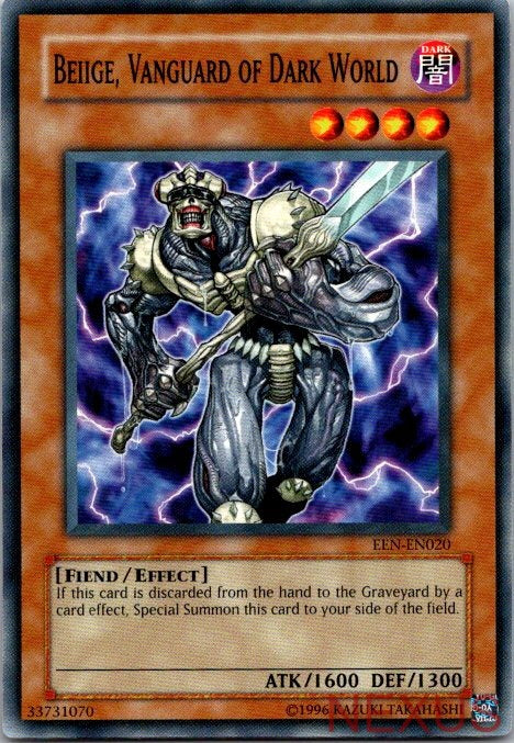 Beiige, Vanguard of Dark World EEN-EN020 Elemental Energy Yu-Gi-Oh Unlimited NM