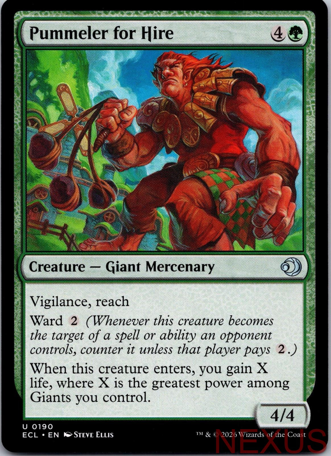 Pummeler for Hire 190 Uncommon Near Mint