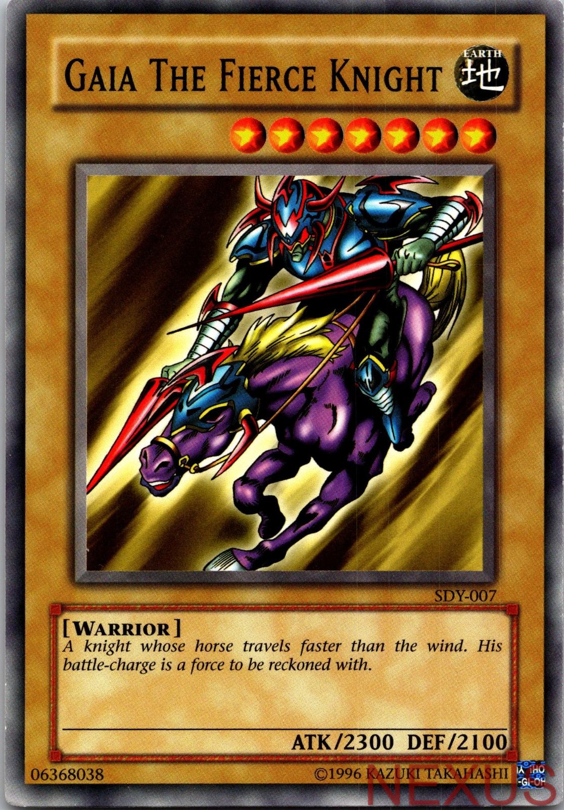 Gaia The Fierce Knight SDY-007 Common Unlimited Lightly Played