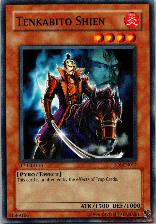 Tenkabito Shien SOI-EN017 Common Shadow of Infinity Yu-Gi-Oh 1st Edition NM