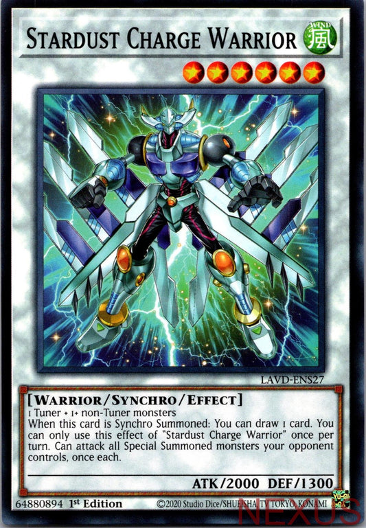 Stardust Charge Warrior LAVD-ENS27 Legendary Arc-V Decks 1st Edition NM