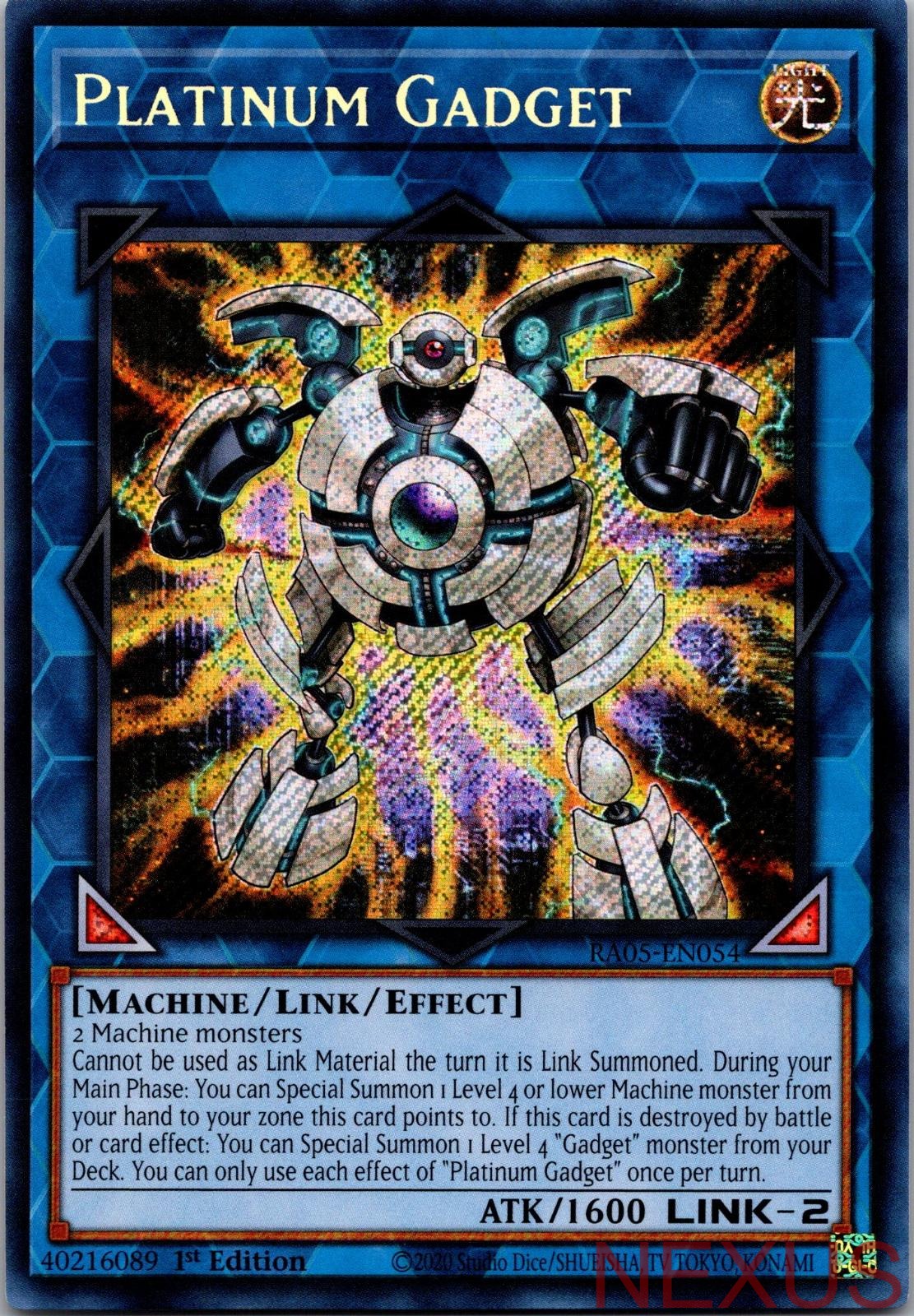 Platinum Gadget (Secret Rare) RA05-EN054 Secret Rare 1st Edition Near Mint