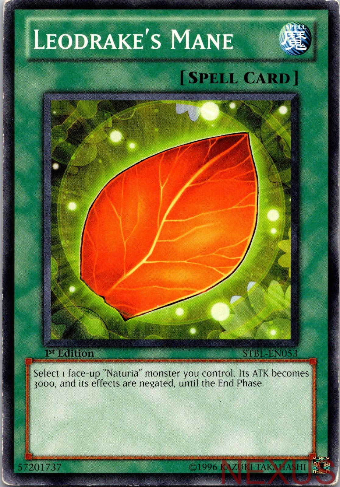 Leodrake's Mane STBL-EN053 Common 1st Edition Lightly Played
