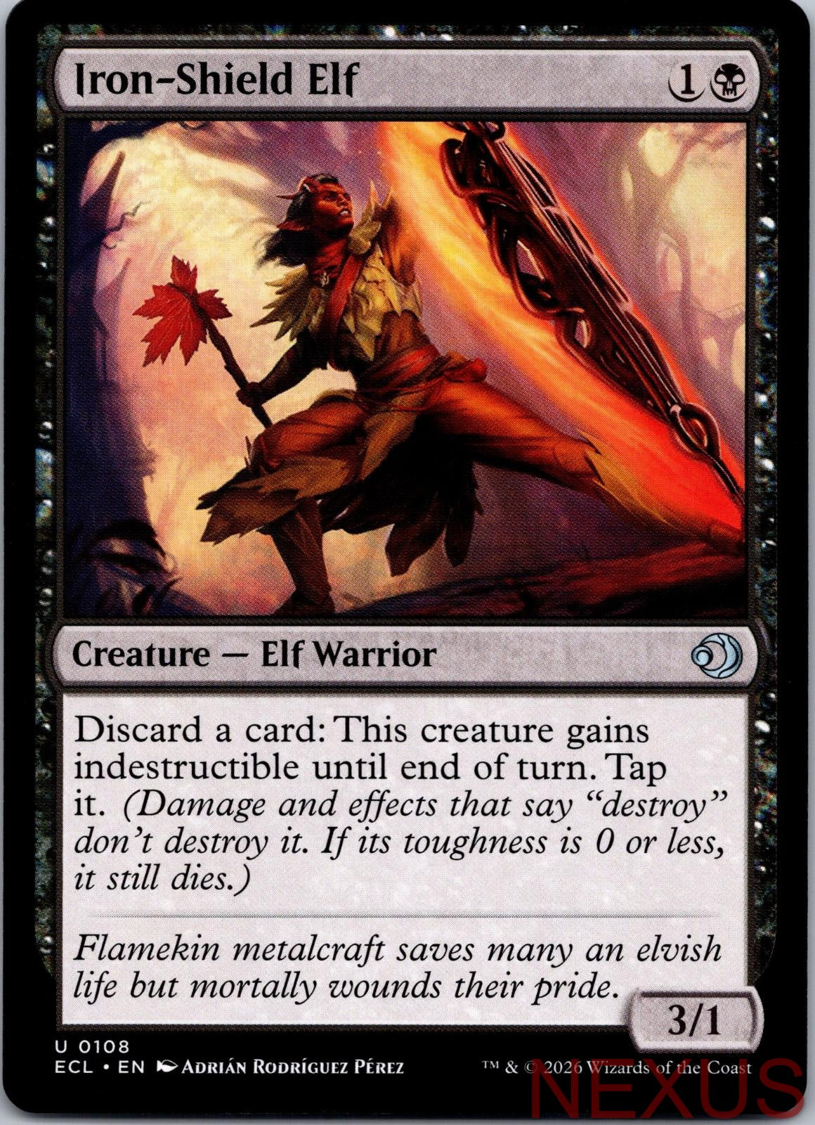 Iron-Shield Elf 108 Uncommon Near Mint