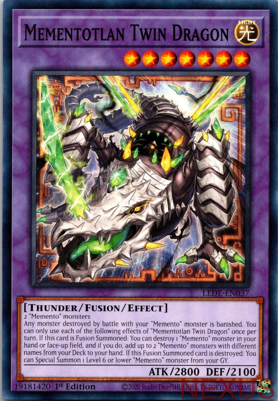 Mementotlan Twin Dragon LEDE-EN037 Common Legacy of Destruction 1st Edition NM