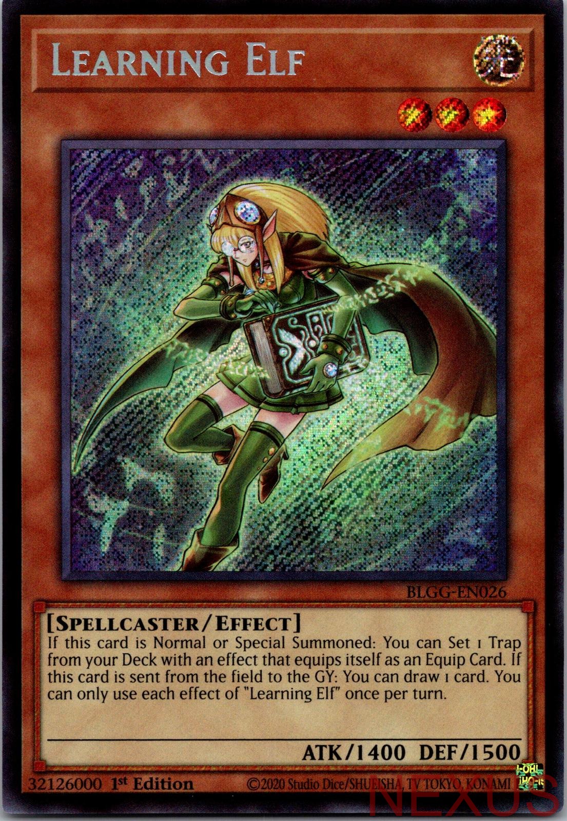 Learning Elf BLGG-EN026 Secret Rare 1st Edition Near Mint