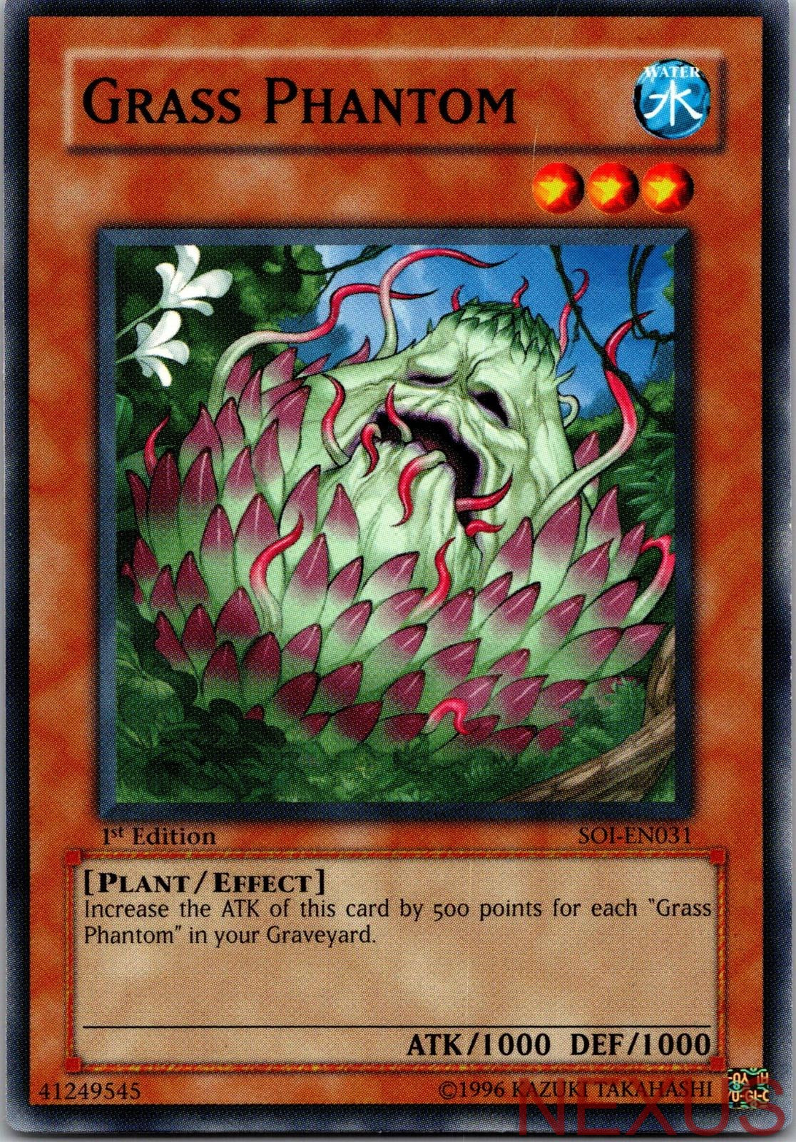 Grass Phantom SOI-EN031 Common Shadow of Infinity Yu-Gi-Oh 1st Edition Near Mint
