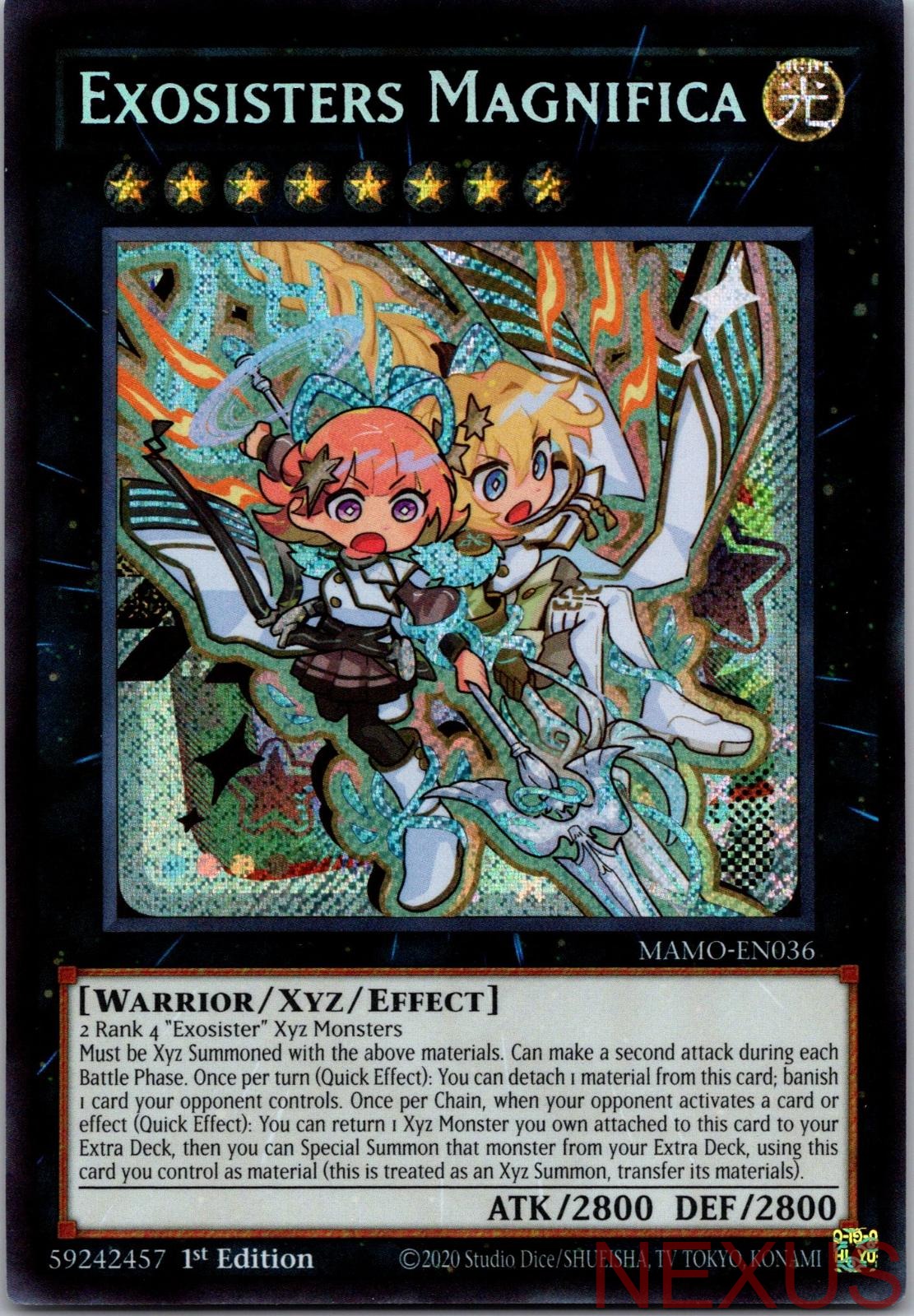 Exosisters Magnifica (Secret Rare) MAMO-EN036 Yu-Gi-Oh 1st Edition NM