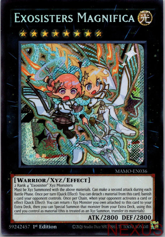 Exosisters Magnifica (Secret Rare) MAMO-EN036 Yu-Gi-Oh 1st Edition NM