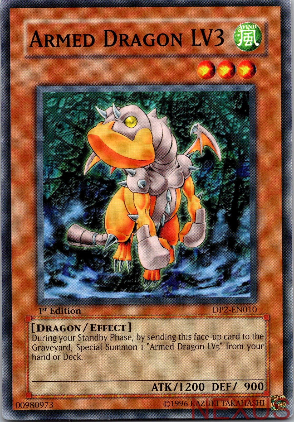 Armed Dragon LV3 DP2-EN010 Common 1st Edition Lightly Played