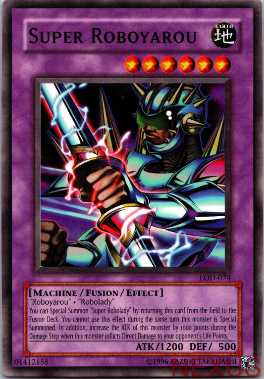 Super Roboyarou LOD-074 Common Legacy of Darkness Yu-Gi-Oh Unlimited Near Mint