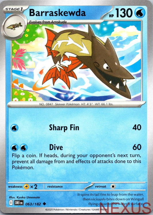 Barraskewda 063/182 Uncommon Near Mint