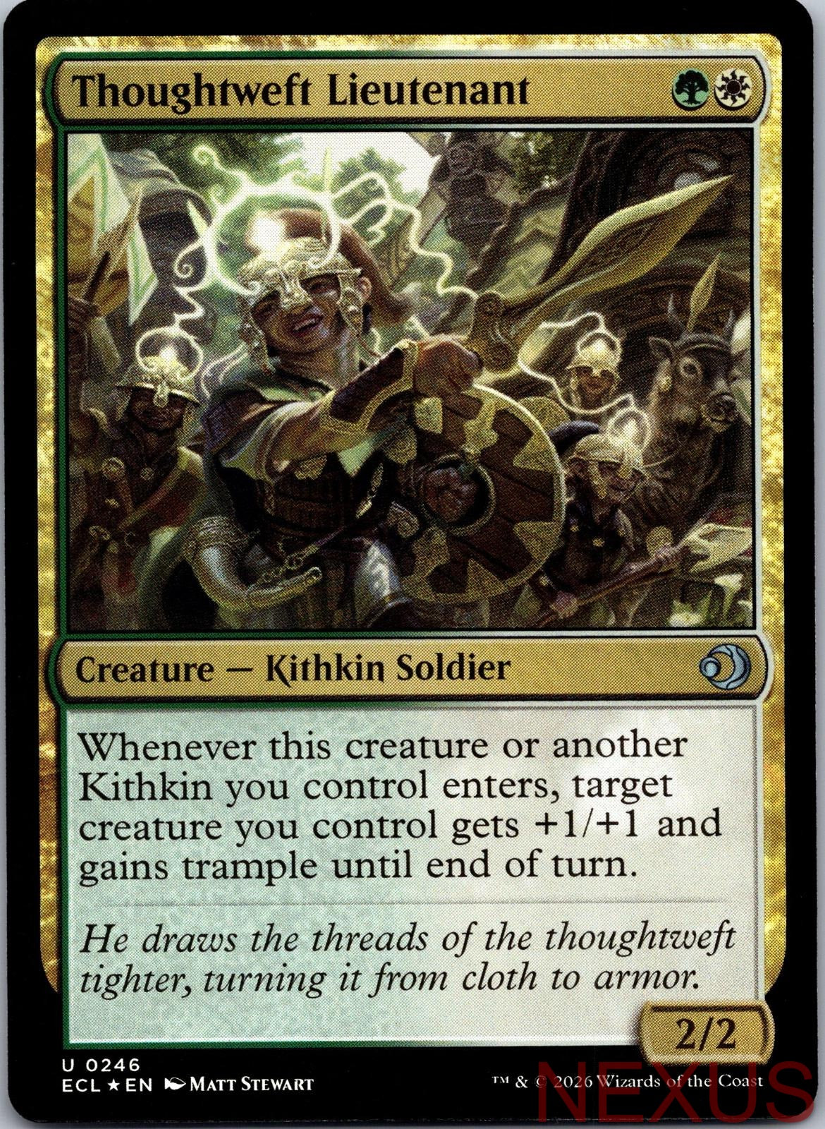Thoughtweft Lieutenant 246 Uncommon Foil Near Mint