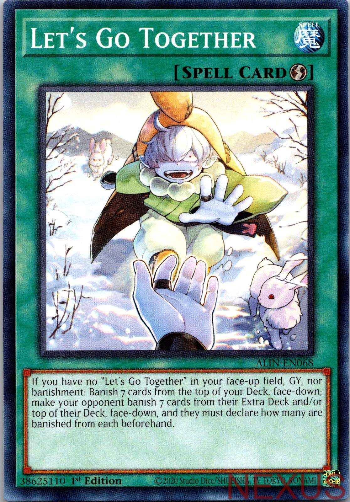 Let's Go Together ALIN-EN068 Common 1st Edition Near Mint