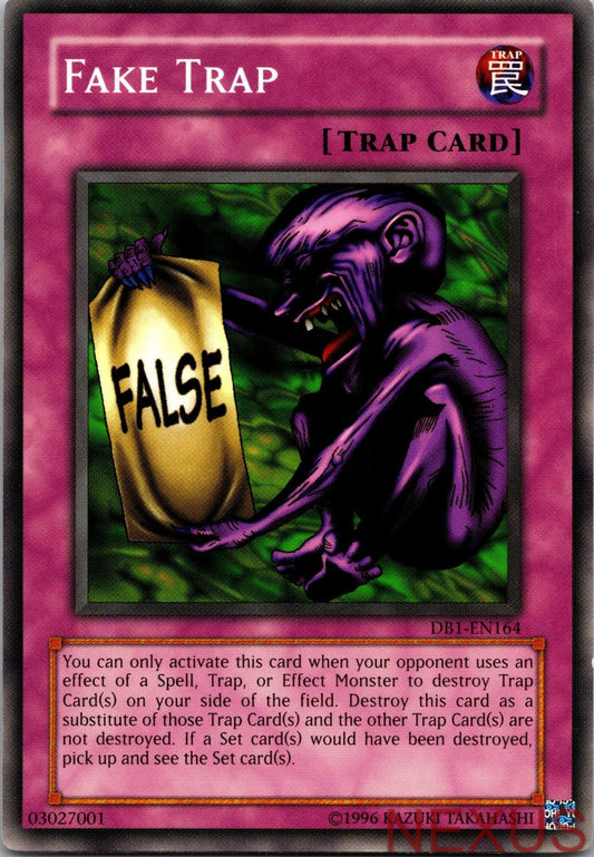 Fake Trap DB1-EN164 Common Dark Beginning 1 Unlimited Near Mint