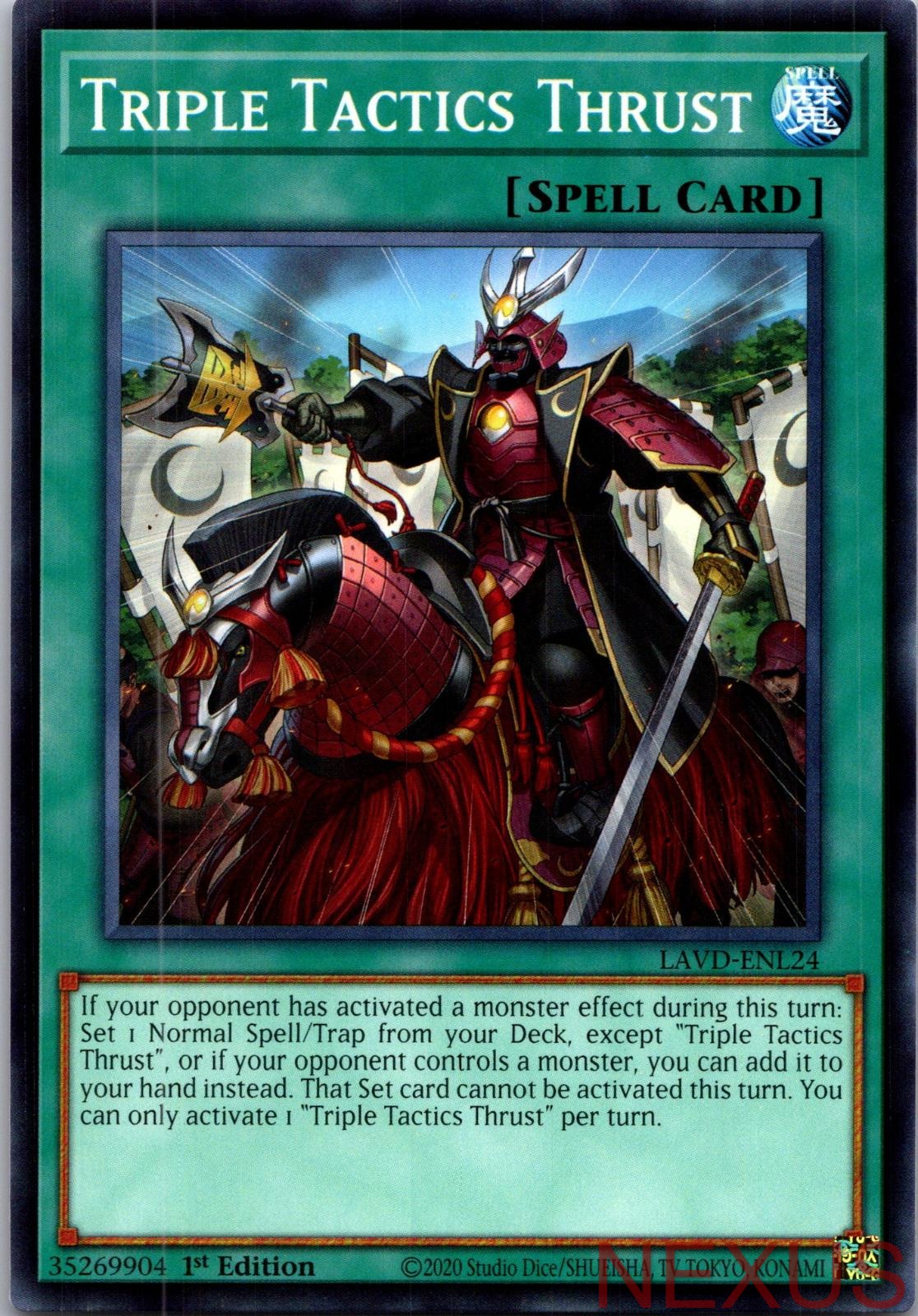 Triple Tactics Thrust LAVD-ENL24 Common / Short Print 1st Edition Near Mint