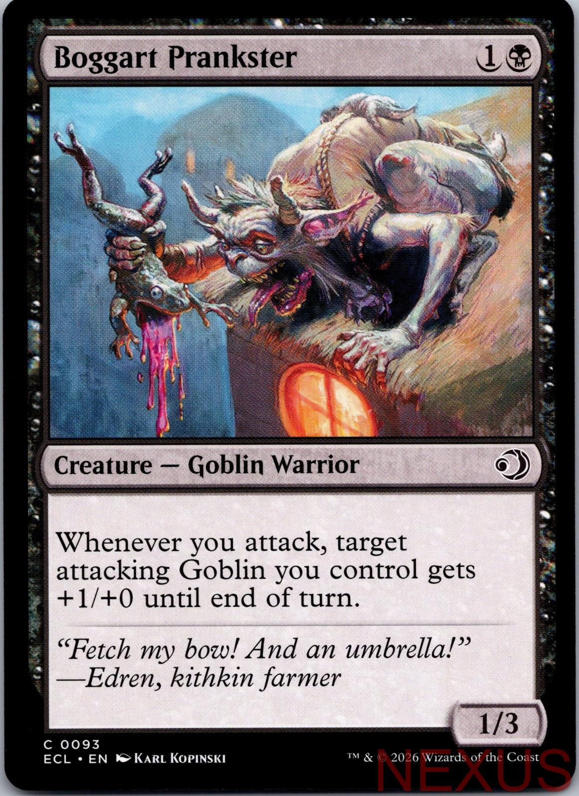 Boggart Prankster 93 Common Near Mint