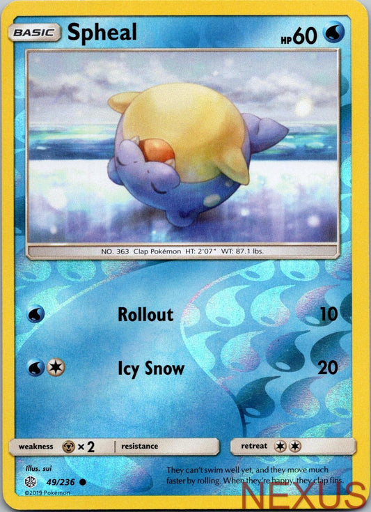 Spheal 49/236 Common Reverse Holo Near Mint