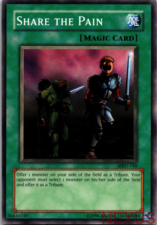 Share the Pain MRD-140 Common Metal Raiders Yu-Gi-Oh Unlimited Near Mint