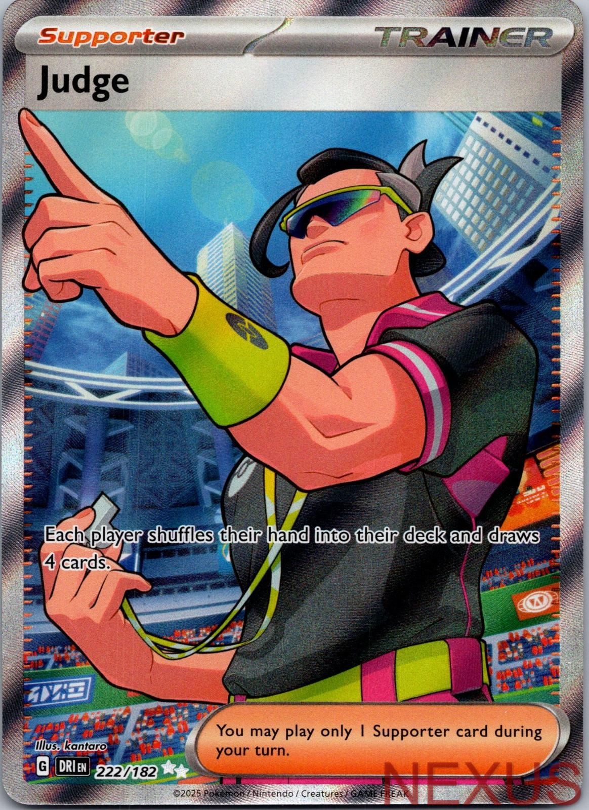 Judge 222/182 Ultra Rare Holo Near Mint