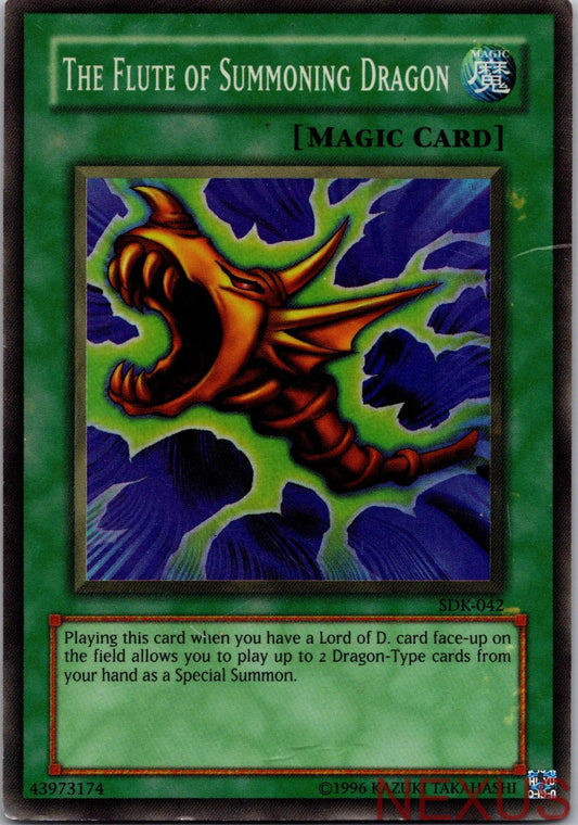 The Flute of Summoning Dragon SDK-042 Starter Deck: Kaiba Yu-Gi-Oh Unlimited NM