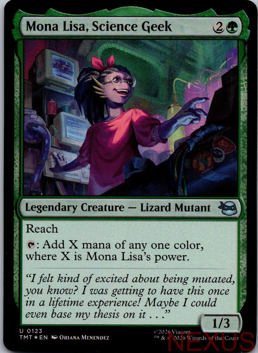 Mona Lisa, Science Geek 0123 Teenage Mutant Ninja Turtles Foil NM