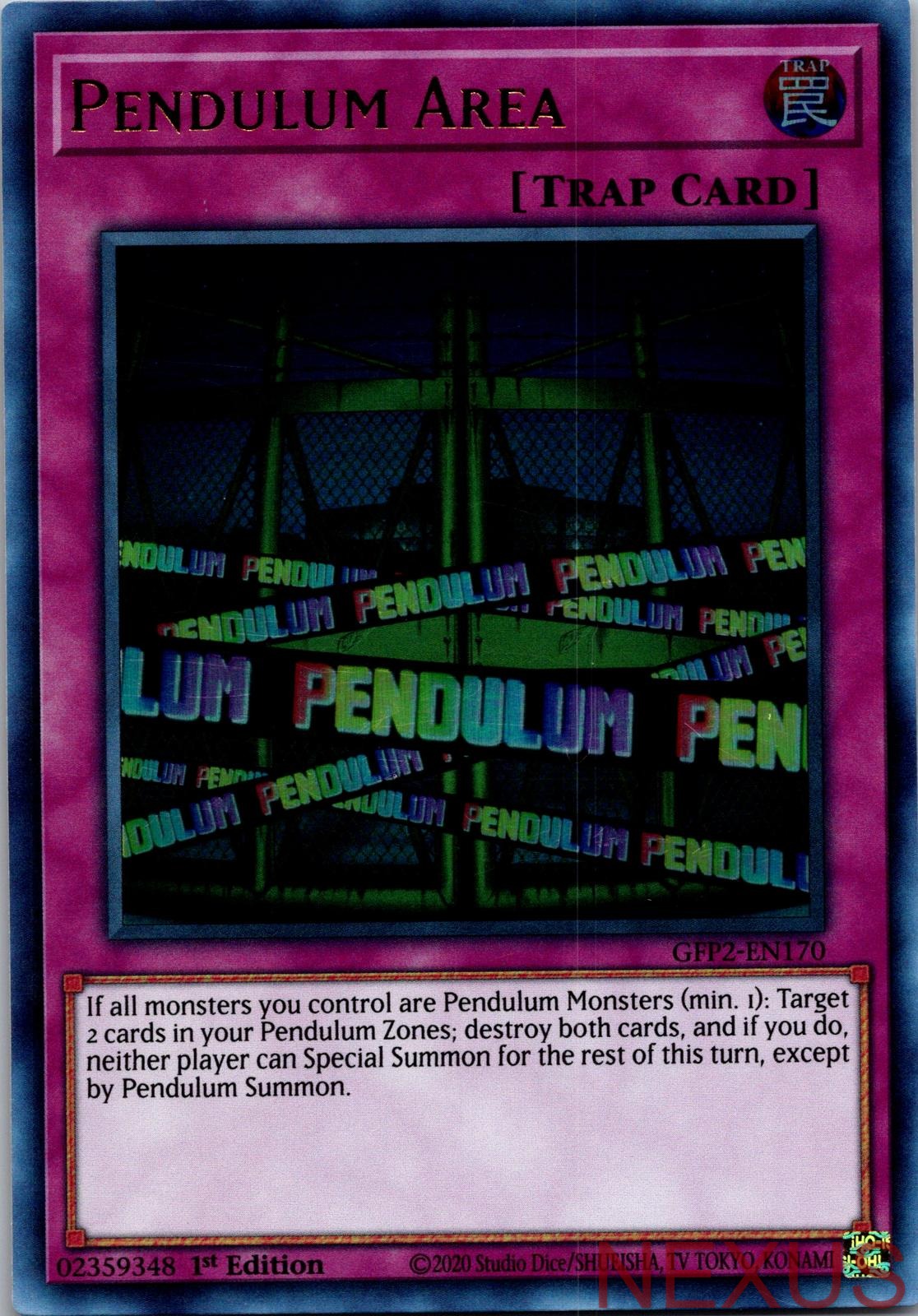 Pendulum Area GFP2-EN170 Ultra Rare 1st Edition Near Mint