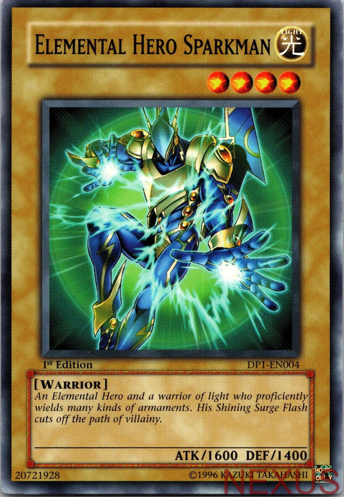 Elemental Hero Sparkman DP1-EN004 Duelist Pack 1:  Yu-Gi-Oh 1st Edition NM