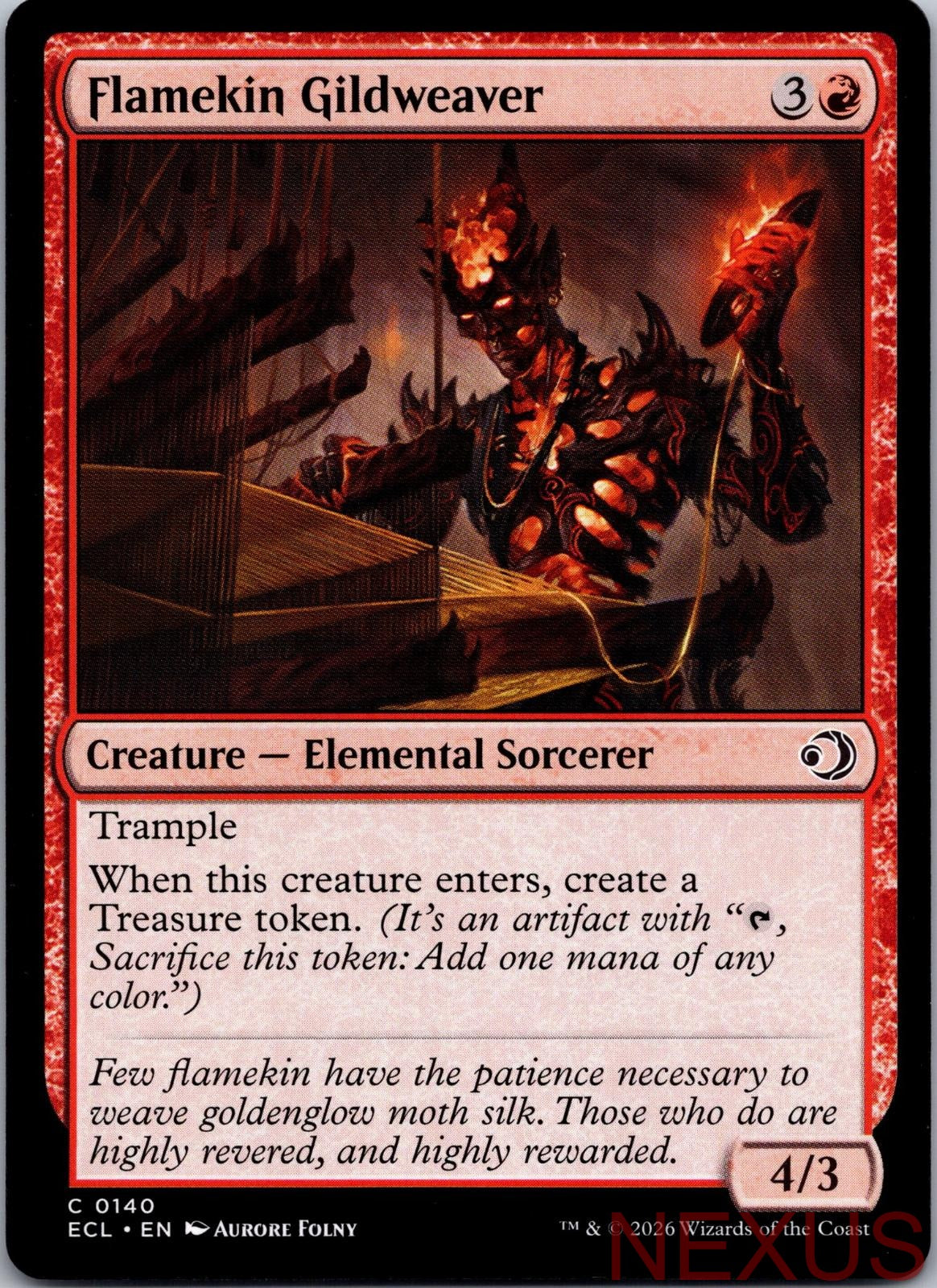 Flamekin Gildweaver 140 Common Near Mint