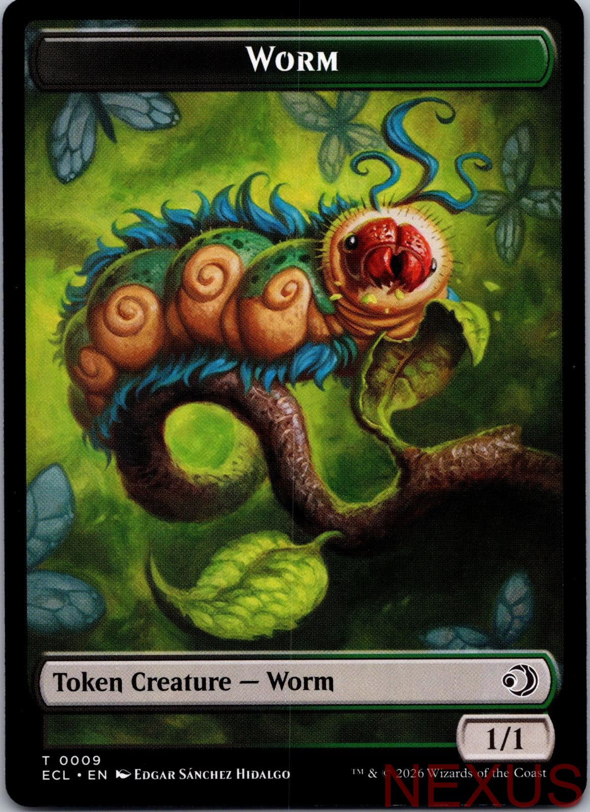 Merfolk // Worm Double-Sided Token 8 // 9 Token Near Mint