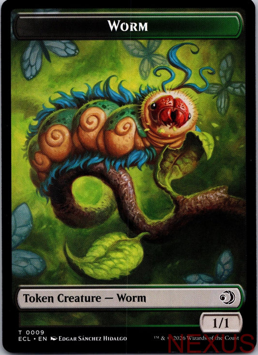 Merfolk // Worm Double-Sided Token 8 // 9 Token Near Mint