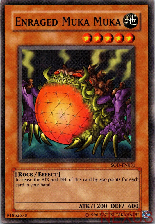 Enraged Muka Muka SOD-EN031 Common Soul of the Duelist Unlimited Near Mint
