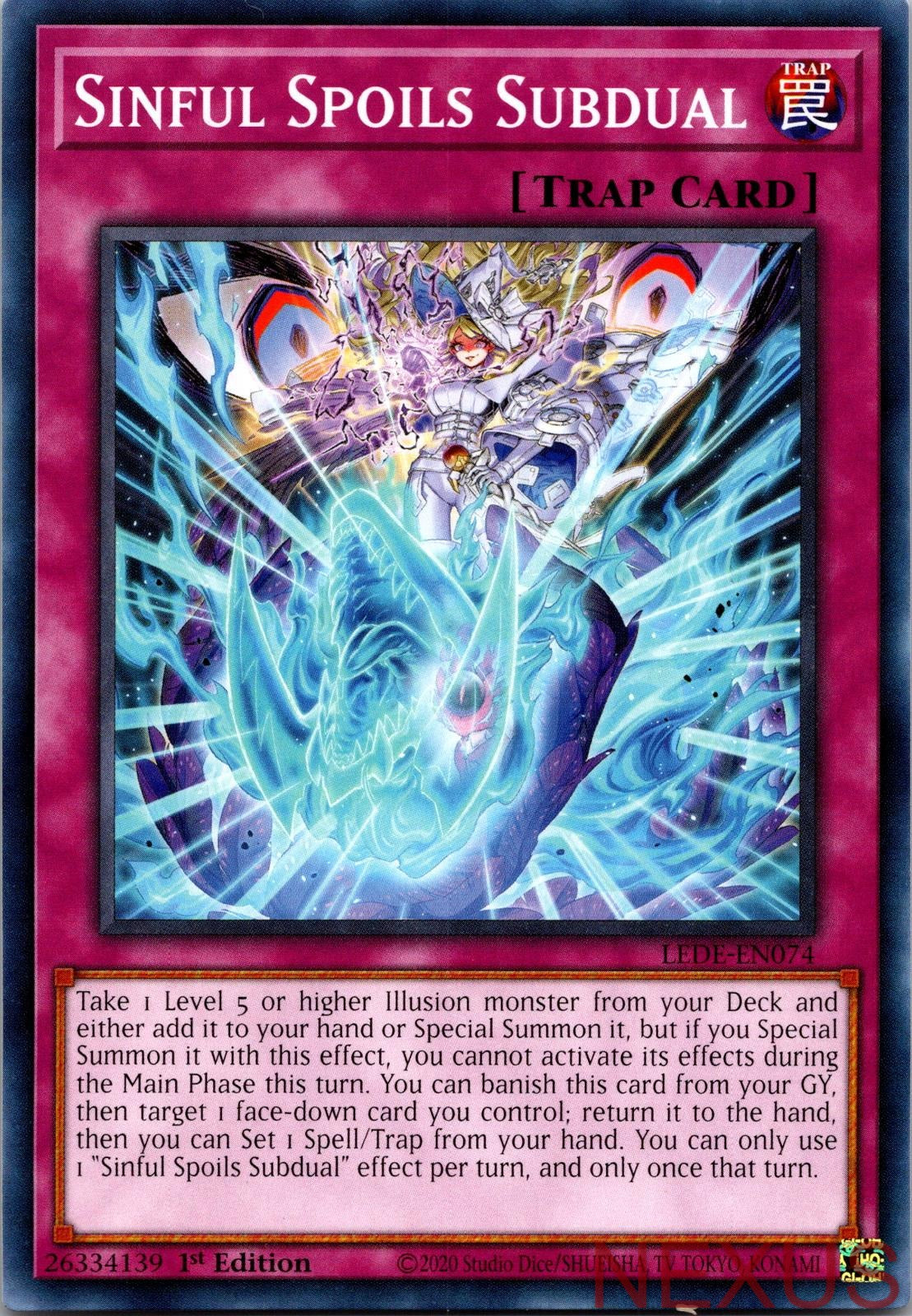 Sinful Spoils Subdual LEDE-EN074 Common 1st Edition Near Mint