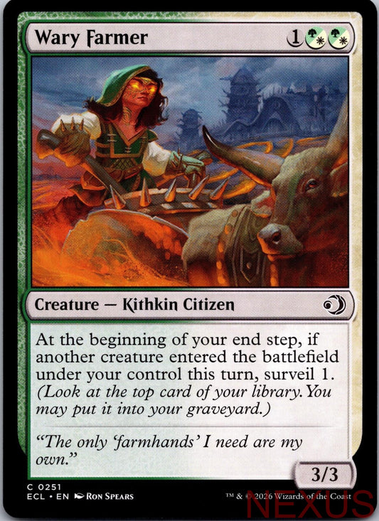 Wary Farmer 251 Common Near Mint