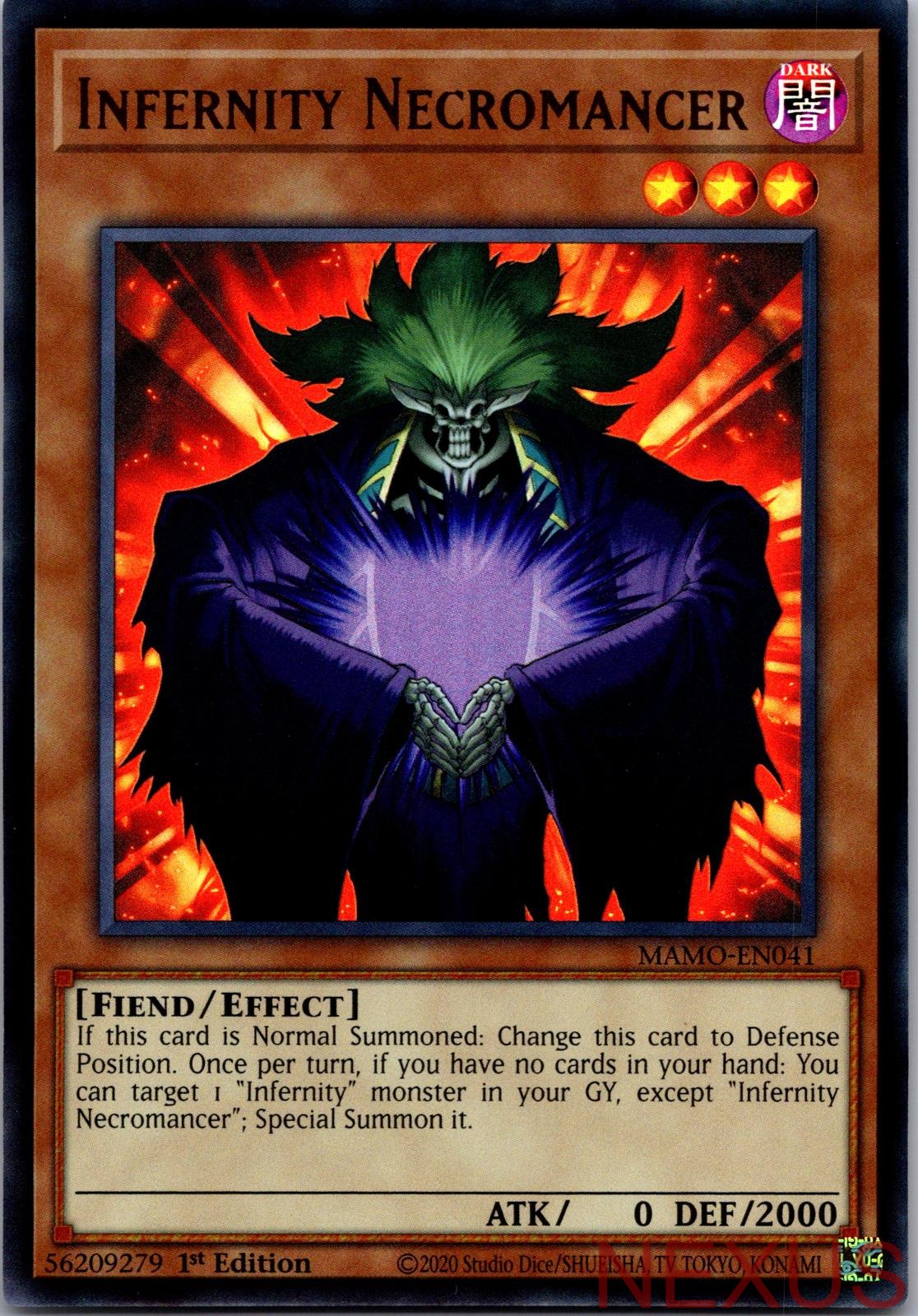 Infernity Necromancer MAMO-EN041 Ultra Rare 1st Edition Near Mint
