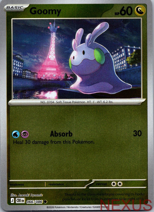 Goomy 066/086 Common Reverse Holo Near Mint