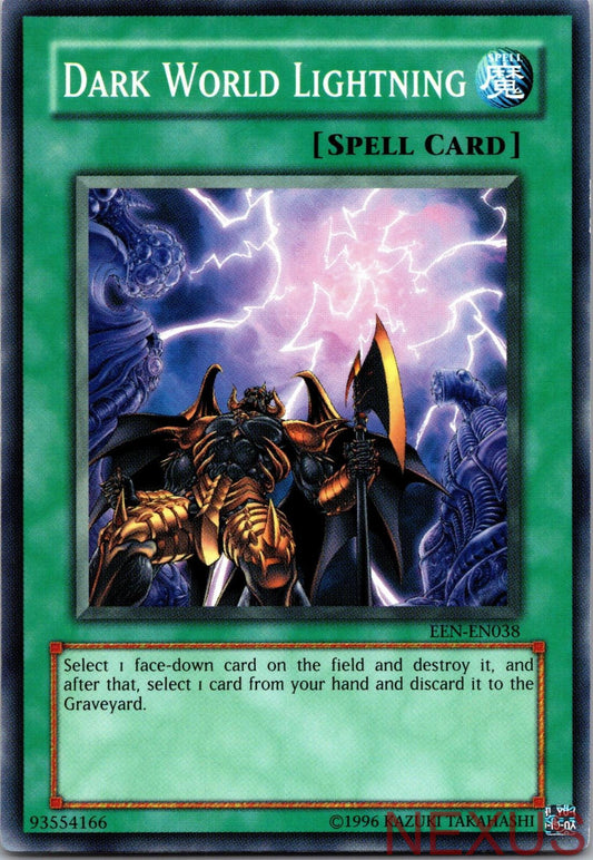 Dark World Lightning EEN-EN038 Common Elemental Energy Unlimited Near Mint