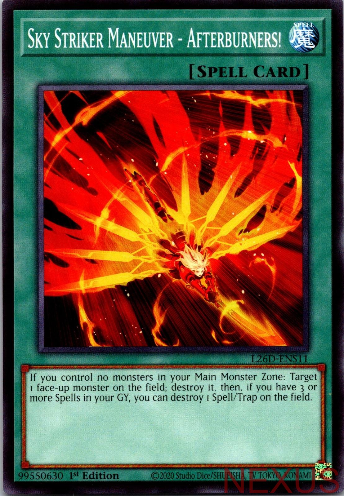 Sky Striker Maneuver - Afterburners! L26D-ENS11 1st Edition NM